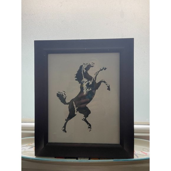 Vintage detailed Framed Papercut Horse framed 8x10 - Picture 10 of 10